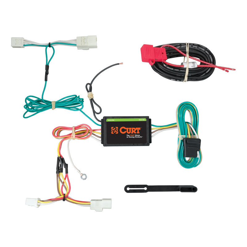 CURT 56259 Vehicle-Side Custom 4-Pin Trailer Wiring Harness, Fits Select Subaru WRX